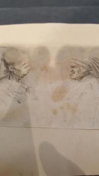 Václav Hollar,Karikatura hlav dle Leonarda Václav Hollar,Karikatura hlav dle Leonarda