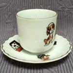 Šálek s podšálkem, dětský motiv II., zn. Victoria  Šálek s podšálkem, dětský motiv II., zn. Victoria