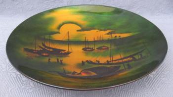 Podnos - miska, rybářské bárky Podnos - miska, rybářské bárky