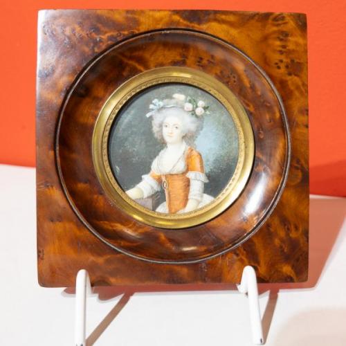 Miniatura, Portrét šlechtičny  Miniatura, Portrét šlechtičny