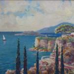 Mořské pobřeží s domem Mořské pobřeží s domem