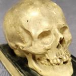 Těžítko : Lebka na knize Těžítko : Lebka na knize