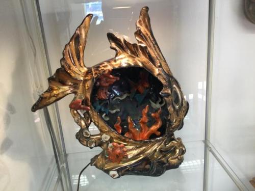 Keramická lampička ,ryba. Keramická lampička ,ryba.