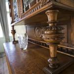 Neorenesanční skříň s vitráží Neorenesanční skříň s vitráží