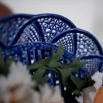 Čínský prolamovaný talíř s květinovým dekorem Čínský prolamovaný talíř s květinovým dekorem