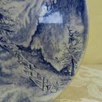 Kameninový kobaltový talíř Kameninový kobaltový talíř