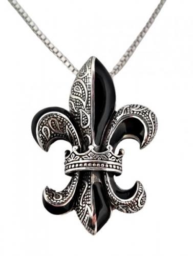 Přívěsek s řetízkem - heraldická lilie Přívěsek s řetízkem - heraldická lilie