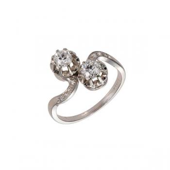 Platinový prsten s diamanty 0,98 ct - certifikován Platinový prsten s diamanty 0,98 ct - certifikován