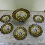 Souprava na dort - nástolec a 5 dezertních talířků Souprava na dort - nástolec a 5 dezertních talířků