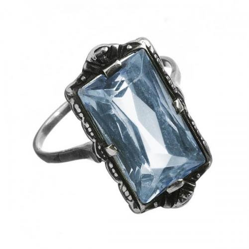 Stříbrný art-deco prsten Stříbrný art-deco prsten