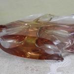 Autorský skleněný objekt, hutně tvarované sklo Autorský skleněný objekt, hutně tvarované sklo