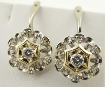 93. ZLATÉ NÁUŠNICE S 14 PŘÍRODNÍMI DIAMANTY 93. ZLATÉ NÁUŠNICE S 14 PŘÍRODNÍMI DIAMANTY