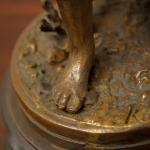 Bronzová socha mladé dívky, Ernest Rancoulet Bronzová socha mladé dívky, Ernest Rancoulet