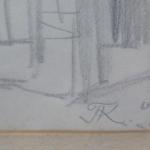 Adolf Kašpar - Nádvoří s kašnou Adolf Kašpar - Nádvoří s kašnou