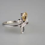 Zlatý prsten s diamanty Zlatý prsten s diamanty