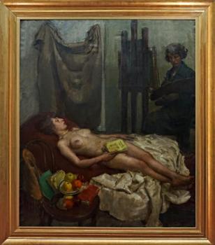 Ležící akt - velký formát : Josef Jíčinský  Ležící akt - velký formát : Josef Jíčinský