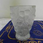 Plastická matovaná skleněná váza - Čechy Plastická matovaná skleněná váza - Čechy