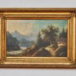 Edouard Boehm(1830–1890) Horská krajina s chalupou Edouard Boehm(1830–1890) Horská krajina s chalupou