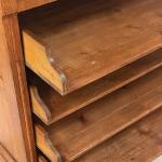 Roletový registr, 1920s, dub, mosaz Roletový registr, 1920s, dub, mosaz