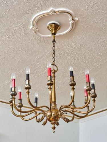 Francouzský empírový lustr s hady Francouzský empírový lustr s hady