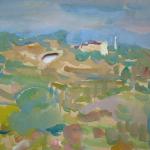 Stuchlík - Stromy a domy, modré nebe Stuchlík - Stromy a domy, modré nebe