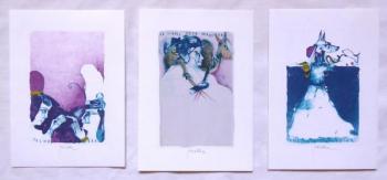 Pavel Roučka - Tři barevné ex libris Pavel Roučka - Tři barevné ex libris