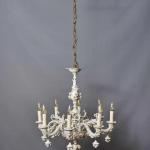 Osmiramenný porcelánový lustr Neapol Capodimonte Osmiramenný porcelánový lustr Neapol Capodimonte