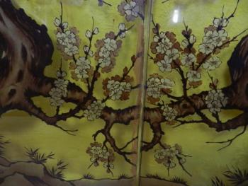 Ručně malovaná Skla Krajina Ptáci Ručně malovaná Skla Krajina Ptáci