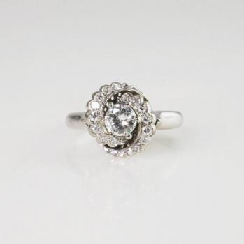 Zlatý prsten s diamanty Zlatý prsten s diamanty