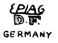 DALOVICE (Dallwitz) 1940-1945, okupační tištěná značka EPIAG D.F. GERMANY DALOVICE (Dallwitz) 1940-1945, okupační tištěná značka EPIAG D.F. GERMANY