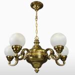 Mosazný lustr, 1920 Mosazný lustr, 1920