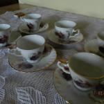 Čajový set šálků s podšálky pro 6 osob Čajový set šálků s podšálky pro 6 osob