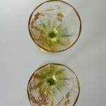 Dvě secesní skleničky Dvě secesní skleničky