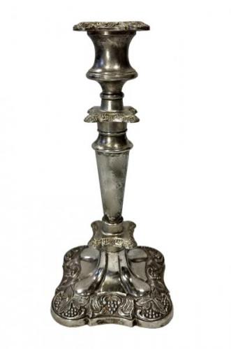 SECESNÍ POSTŘÍBŘENÝ SVÍCEN SECESNÍ POSTŘÍBŘENÝ SVÍCEN