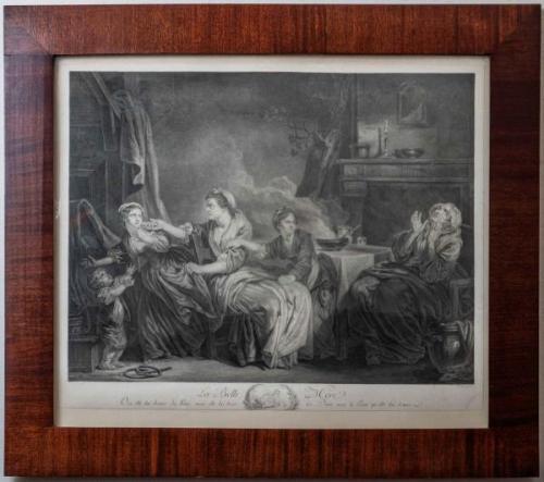 Mědirytina z 18. století „Tchyně” Mědirytina z 18. století „Tchyně”