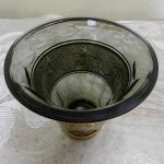 Kouřová váza s oroplastikou - Moser Kouřová váza s oroplastikou - Moser