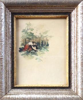 František Pavelka - Dívka na záhonku František Pavelka - Dívka na záhonku