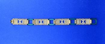 Zlatý art deco článkový náramek Zlatý art deco článkový náramek