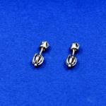 Bílozlaté náušnice s brilianty Bílozlaté náušnice s brilianty