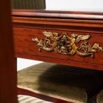 Starožitný Empírový hrací set stůl a židle Starožitný Empírový hrací set stůl a židle