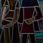 Olověná vitráž „Mladý zamilovaný pár” Olověná vitráž „Mladý zamilovaný pár”