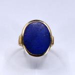Zlatý pánský prsten s lapis lazuli, 1930 Zlatý pánský prsten s lapis lazuli, 1930