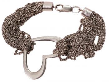 Stříbrný náramek se srdcem Stříbrný náramek se srdcem