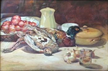 Lovecké zátiší sig. Duchoslav 1834-1909 Lovecké zátiší sig. Duchoslav 1834-1909