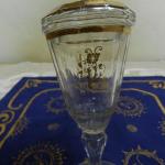 Zlacený barokní pohár s poklopem, 18. stol. Zlacený barokní pohár s poklopem, 18. stol.