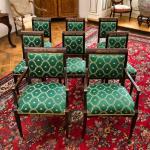 Zrestaurovaný komplet 6 židlí a 2 křesílek – Empír Zrestaurovaný komplet 6 židlí a 2 křesílek – Empír