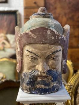 Dřevěná hlava Asie III Dřevěná hlava Asie III