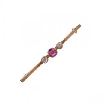 Zlatá brož s diamanty Zlatá brož s diamanty