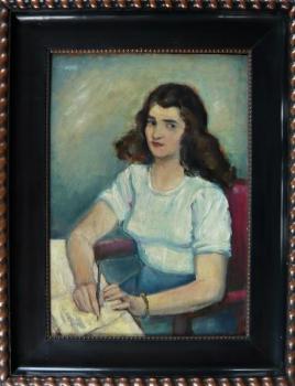 J.Gross - Žena u psacího stolu J.Gross - Žena u psacího stolu