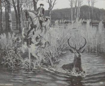 Gobelín - Lovecká scéna (Francie)  Gobelín - Lovecká scéna (Francie)